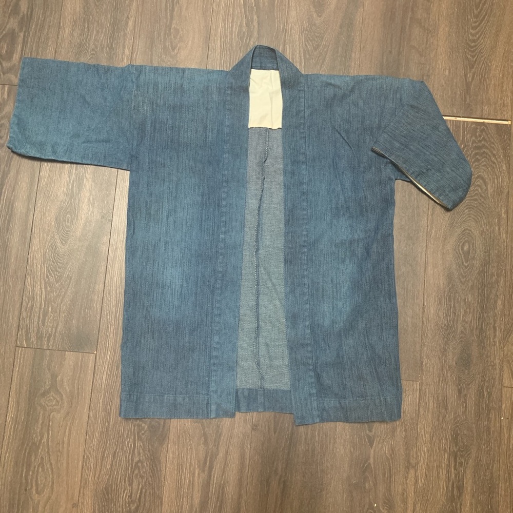Vintage Japanese Cotton Denim Robe